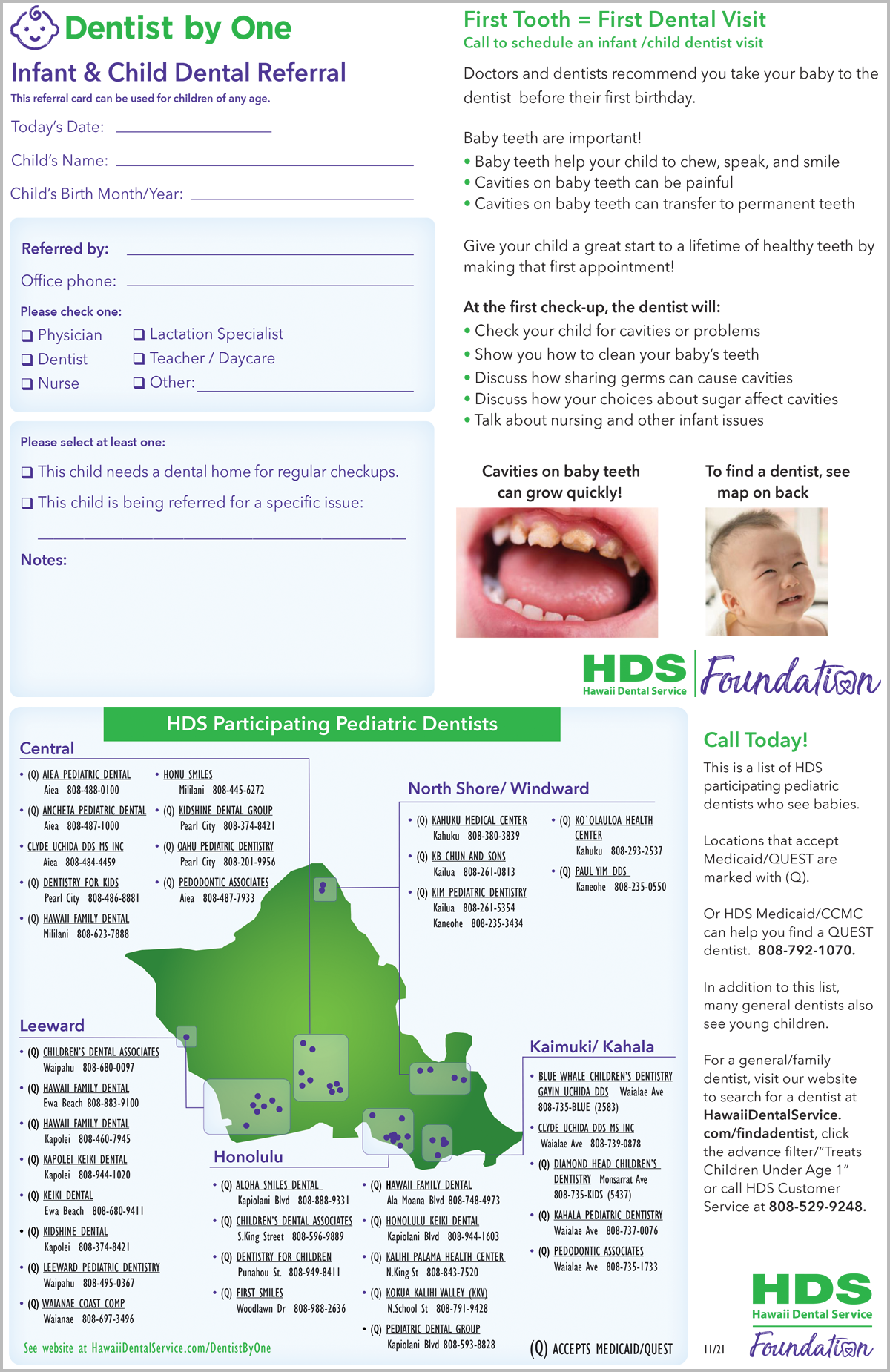HDS DB1 Referral Sheet